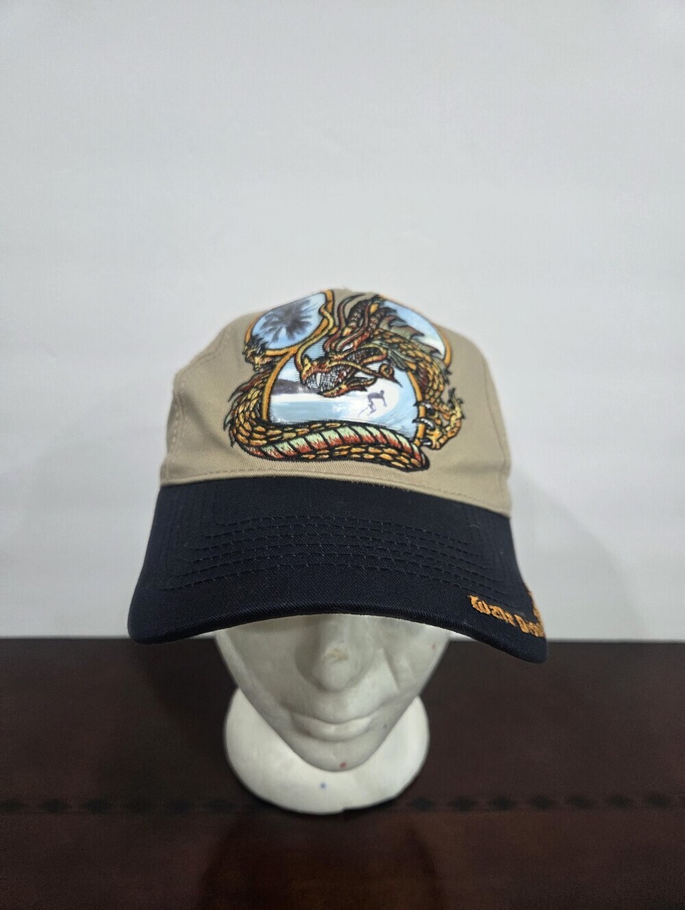 Disney Worlds Embroidered Dragon Two-Tone Adult Baseball Cap